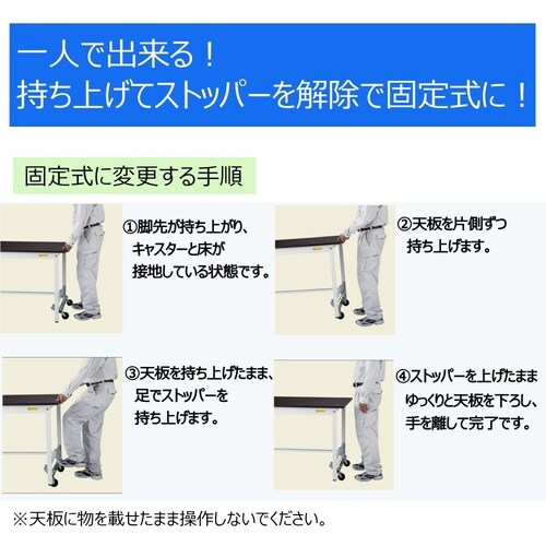 実験台ワンタッチ移動SLKU−1890TT−BKW