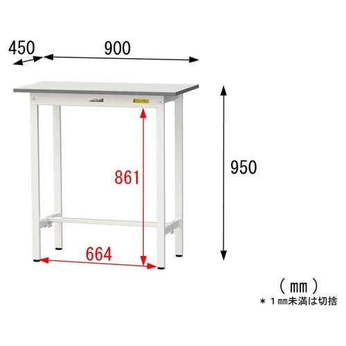 軽量作業台固定式SUPH−945−WW