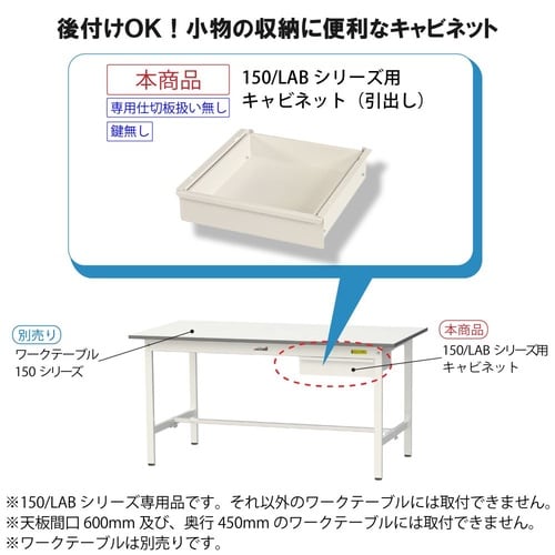 ワークテーブル150用引き出しUC1−W