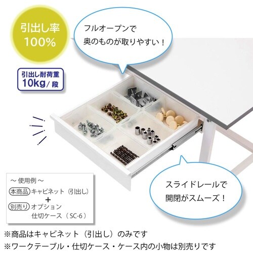ワークテーブル150用引き出しUC1−W