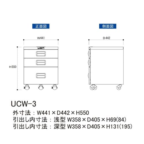 キャビネットワゴンUCW−3