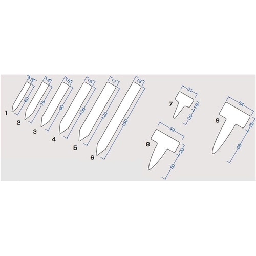 フラワーラベル 15cm ホワイト