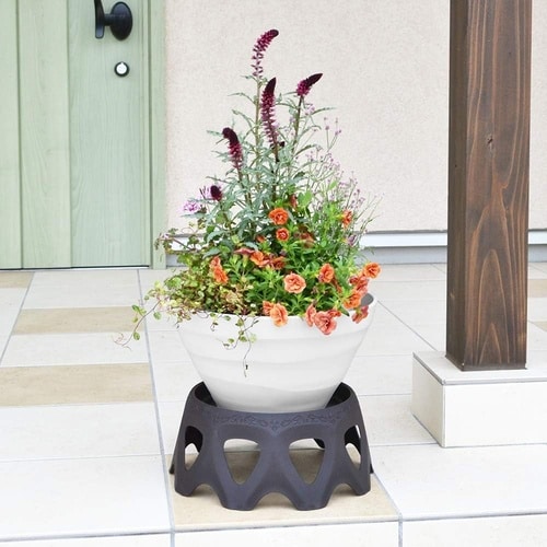 受皿付きスタンド 24型LOW ダークブラウン