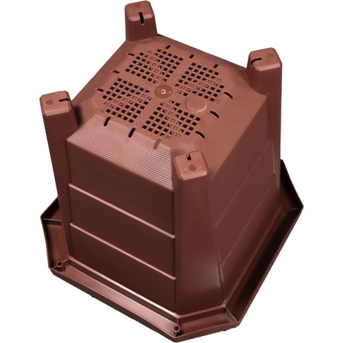 花と野菜のプランター 300型 ブラウン