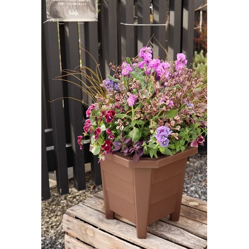 花と野菜のプランター 300型 ブラウン