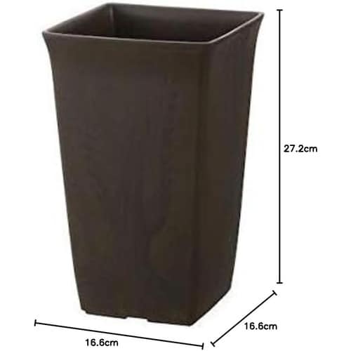 フォーレ スクエアポット 7号 ダークブラウン