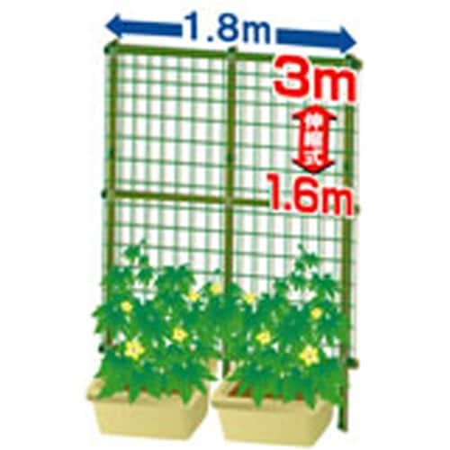 緑のカーテン 3m伸縮 ワイド1800