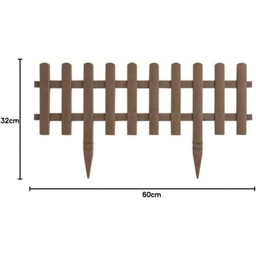 ガーデンフェンス かきね60L型 ブラウン