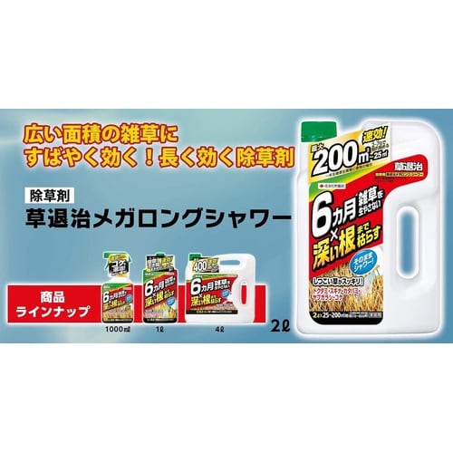 農薬 草退治メガロングシャワー 2L