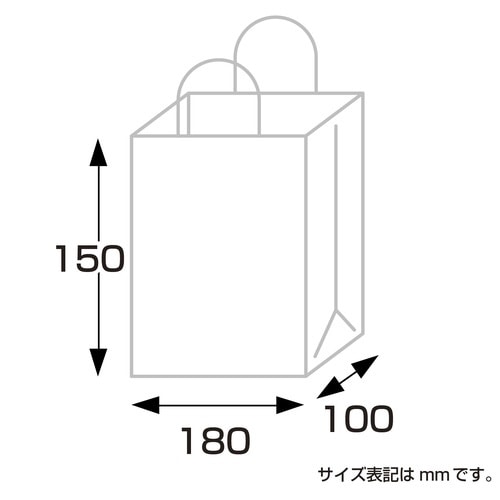 手提げ袋テミニン180×100×150ブラウ×10