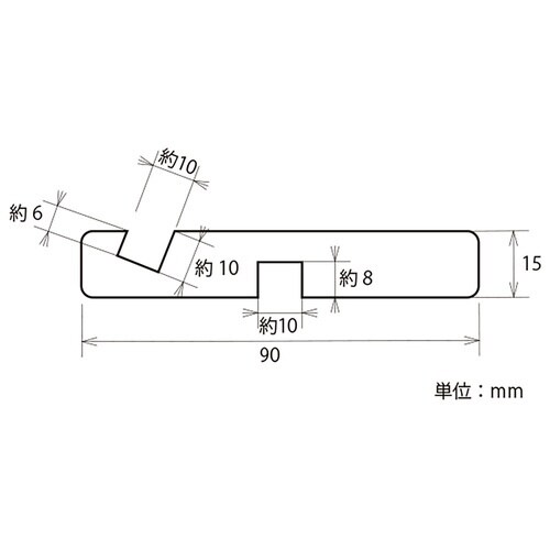 ナチュラルPOPボード用スタンド 白木