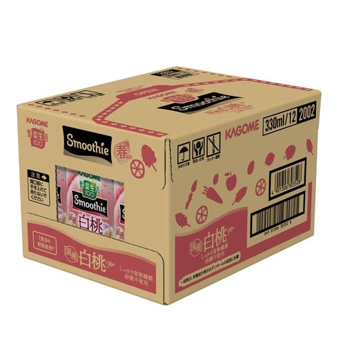 野菜生活スムージー 国産白桃mix330ml12本