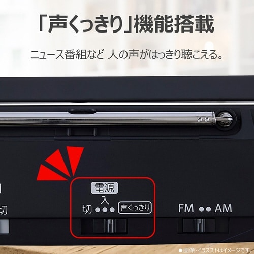 大音量ホームラジオ AX−HR50(K)