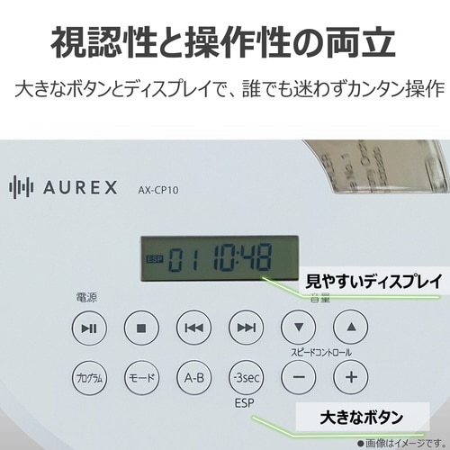 USB給電機能搭載CDプレイヤー AX−CP10W