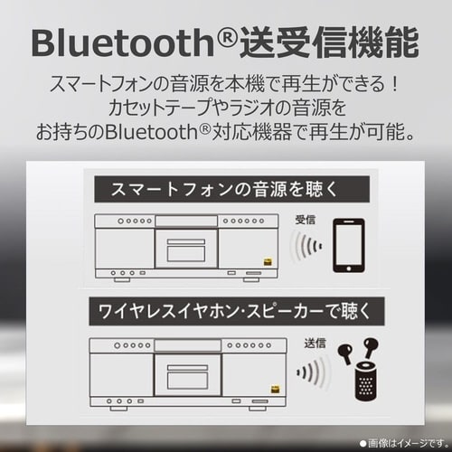 ハイレゾ対応SD/USB/CDラジカセ