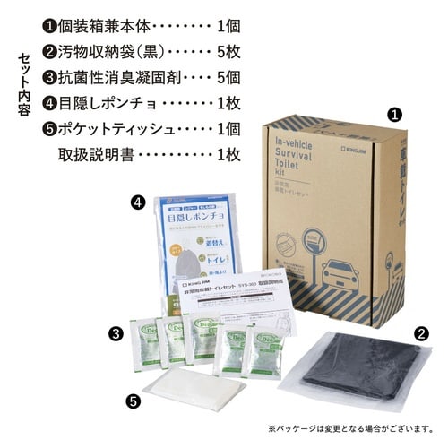 非常用車載トイレセット