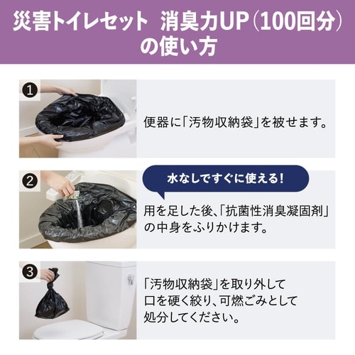 災害トイレS消臭力UP(100回分)