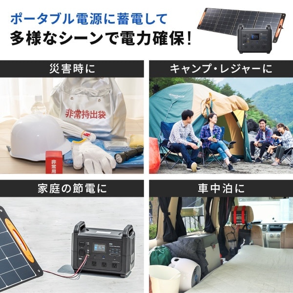 ポータブルソーラーパネル(200W)
