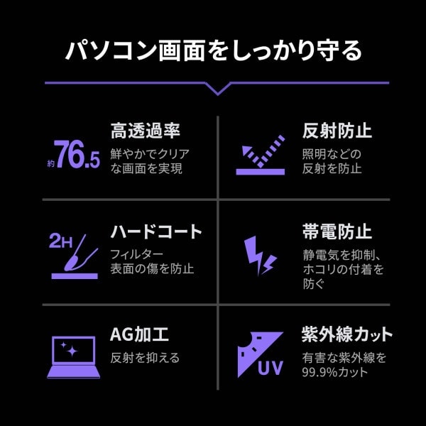 16インチワイド(16:10)フィルター