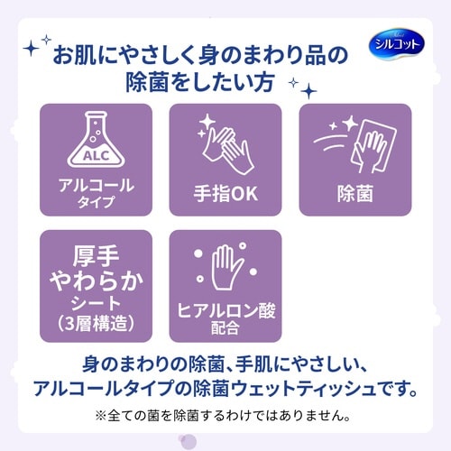 シルコット 除菌ウエット アルコール 本体40枚