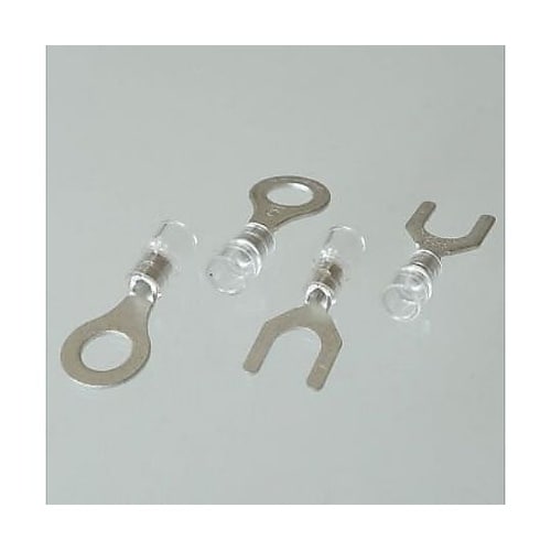 環境配慮形絶縁被覆付丸形端子 R形 透明