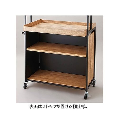 ハコマルシェワゴンW90cmセット ブラ