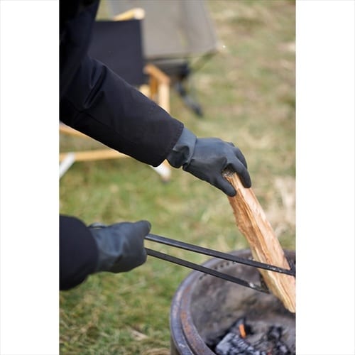 アウトドア用ゴム手袋 ブラック L