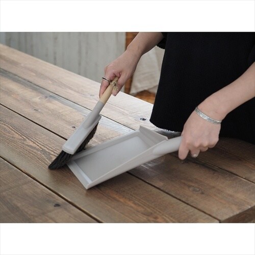 ダストパン&ブラシセット ブラック