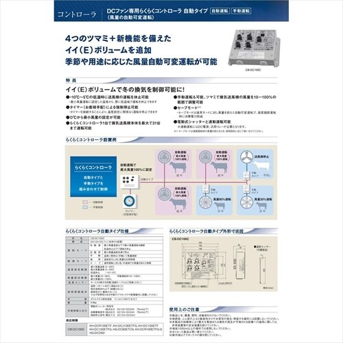 DCファン専用 らくらくコントローラ自動