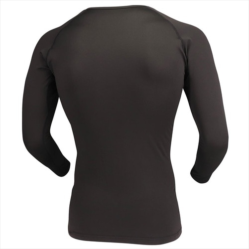 BTPストレッチサーモクルーシャツS BK