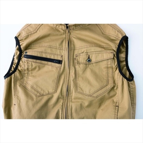 コットン ベスト Eグリーン XL