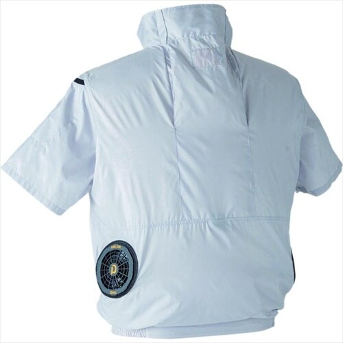 エンボス半袖ジャケット 銀 F