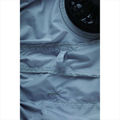 エンボス半袖ジャケット 銀 F