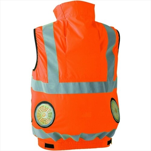 CW 安全ベスト 蛍光オレンジ赤3L
