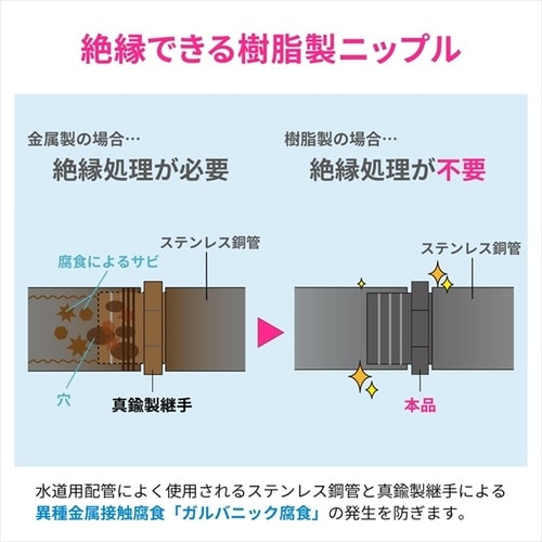 絶縁フレキニップル 10個