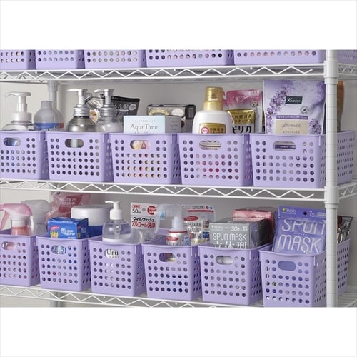 ストックバスケットディープ ライトパープル