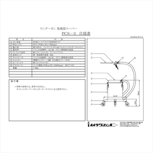 PCS−3 集塵器スーパーセット