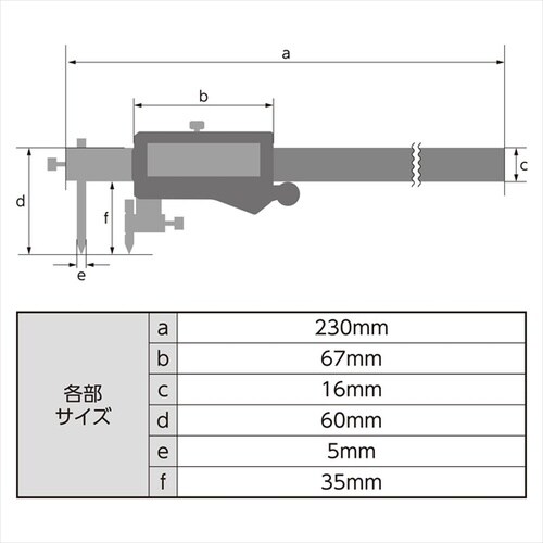 デジタルノギス 穴ピッチ測定φ5.0
