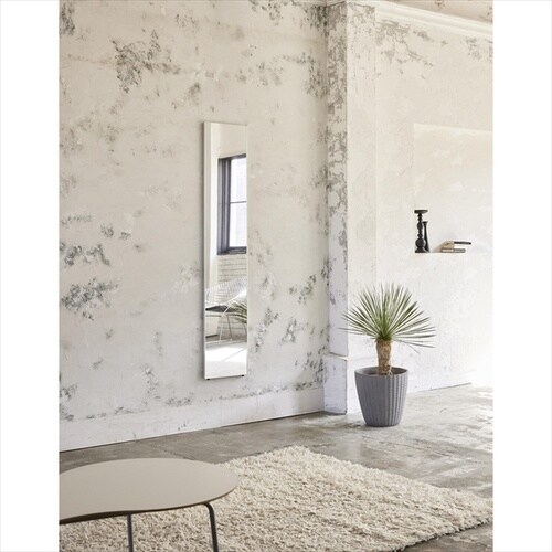 スリム姿見 細 シルバー