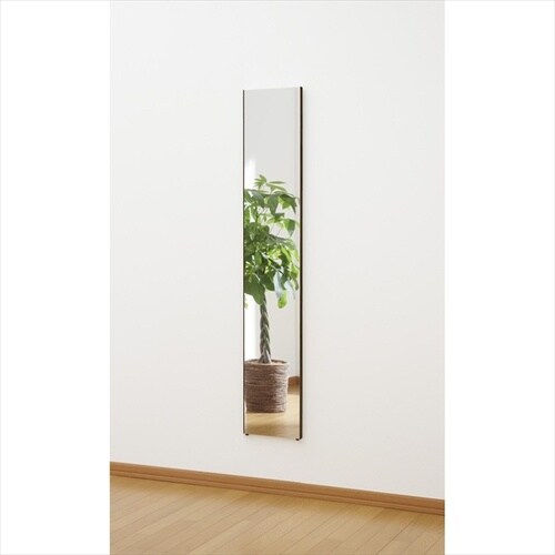 スリム姿見 細 オーク