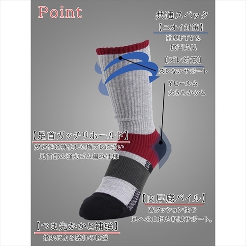 5本指ショート2足組 カラー 715345