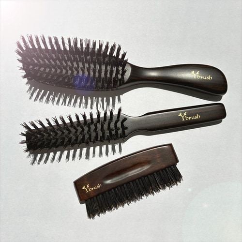 最高級猪毛黒檀ヘアブラシYブラシ 47032