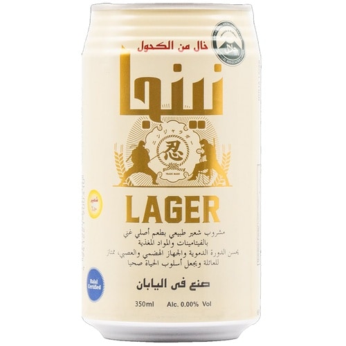 日本ビール 忍者ラガー(ノンアルコール) 350m