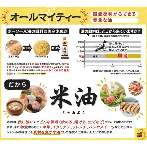 ボーソー油脂 米油