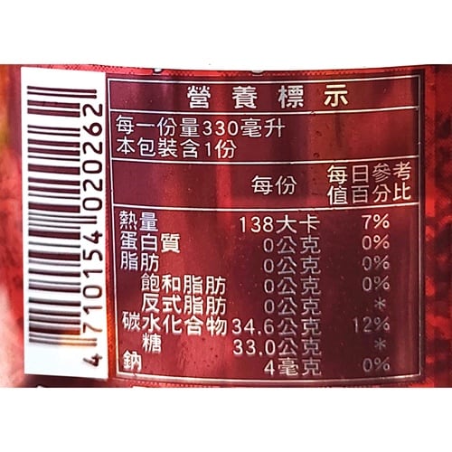 東永商事 黒松沙士(サルサパリラ)台湾コーラ 33