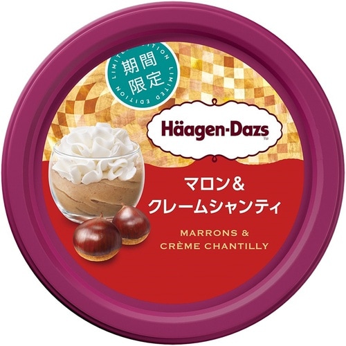 【冷凍】ハーゲンミニカップマロン&クレーム×12