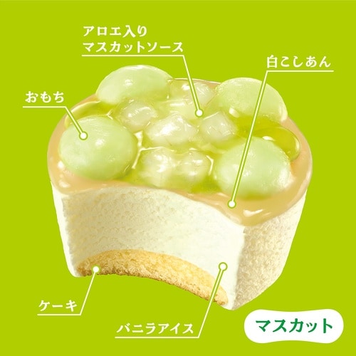 【冷凍】井村屋やわもちアイスパフェマスカット120