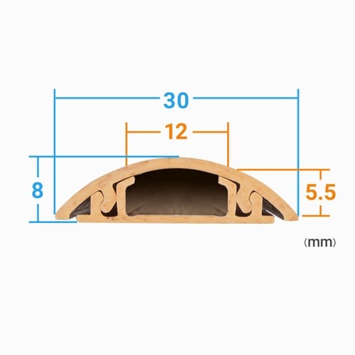 床用ケーブルモール(幅30mm・長さ1m)