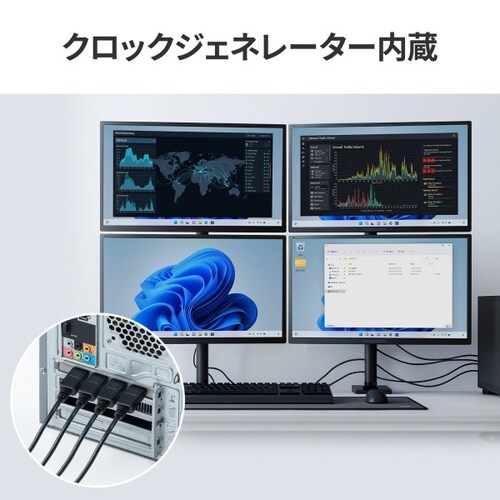 DisplayPort−DVI変換ケーブル 1m