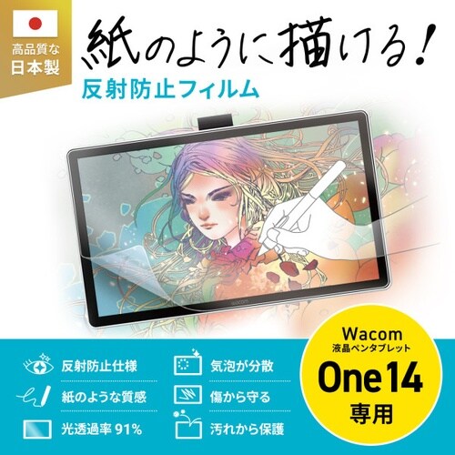 Wacom One14対応紙のような質感フィルム